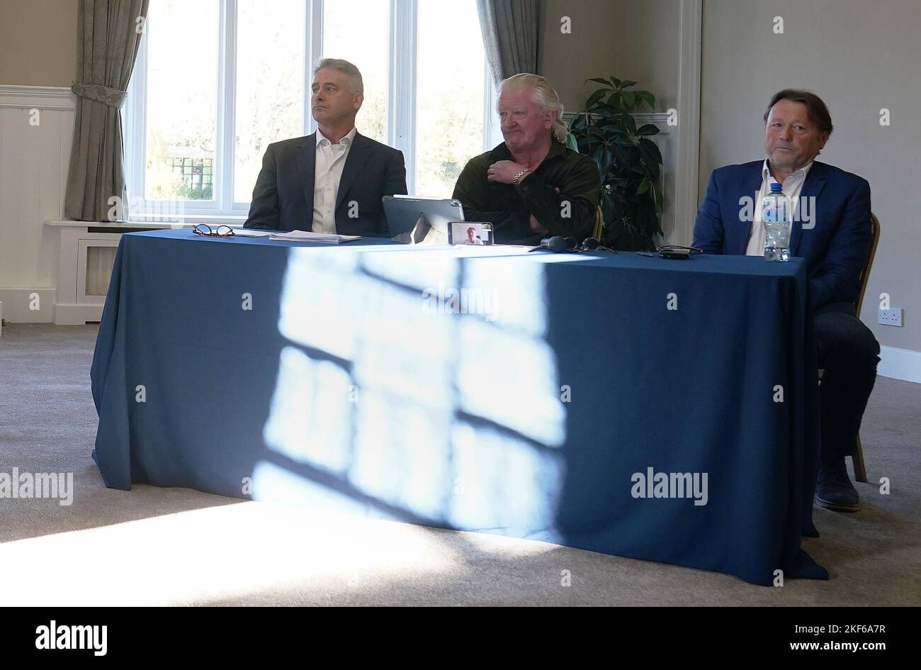 Blackrock College past pupils (from left) John Coulter, Corry McMahon ...