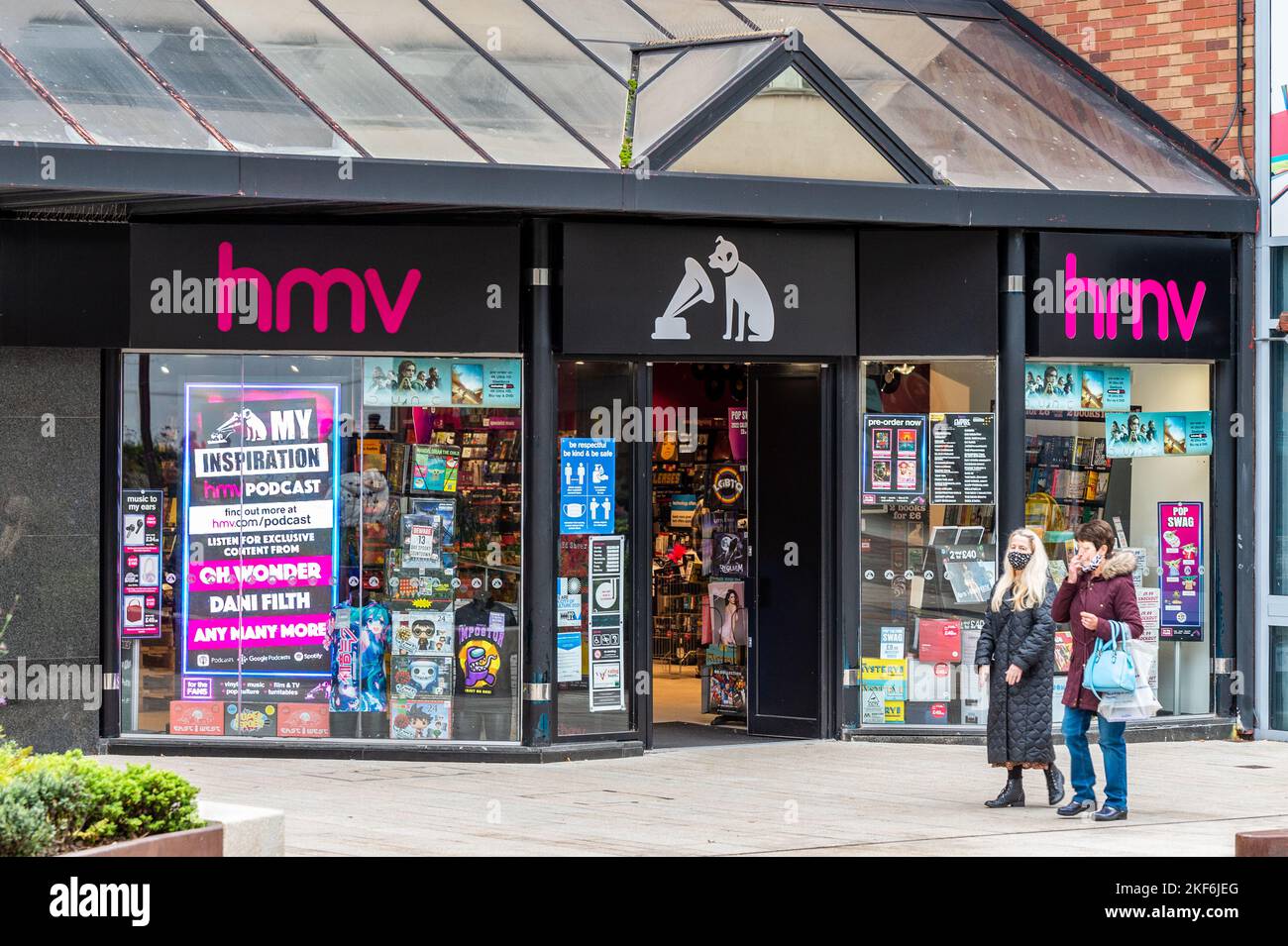 HMV record store in Coventry City Centre, West Midlands, UK. Stock Photo