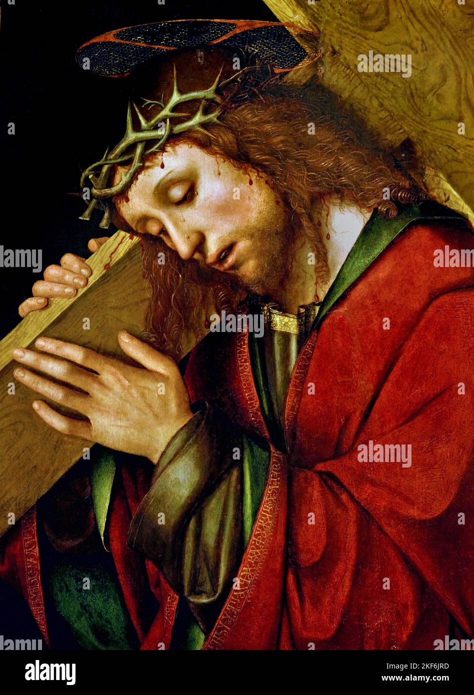Christ Carrying the Cross 1500-1505 by Giovan Vincenzo Maineri 1489 - 1506 , Italy, Italian, Stock Photo