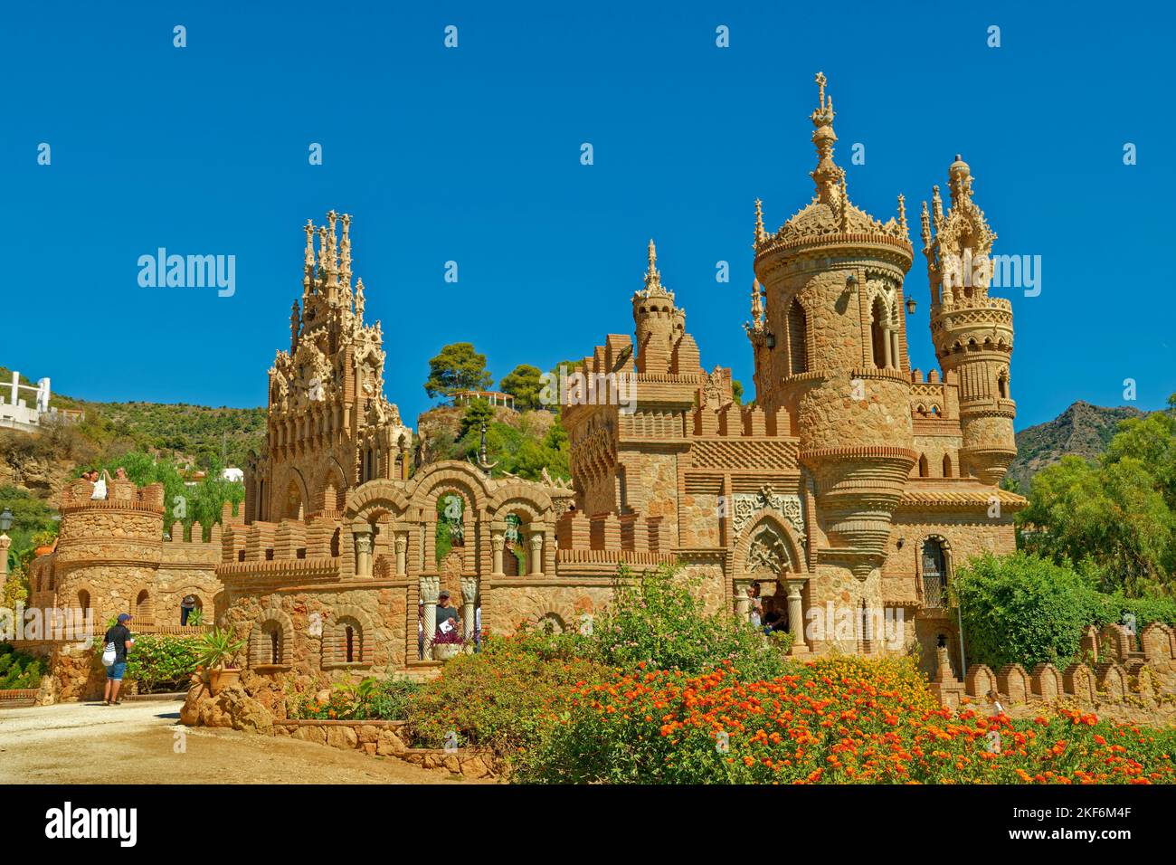 Castillo de Colomares at Benalmadena on the Costa del Sol, a monument