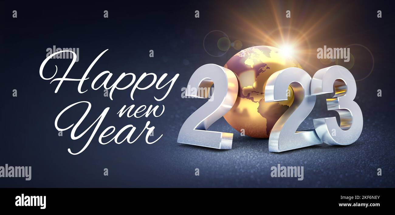 Happy new year 2023 hi-res stock photography and images - Alamy