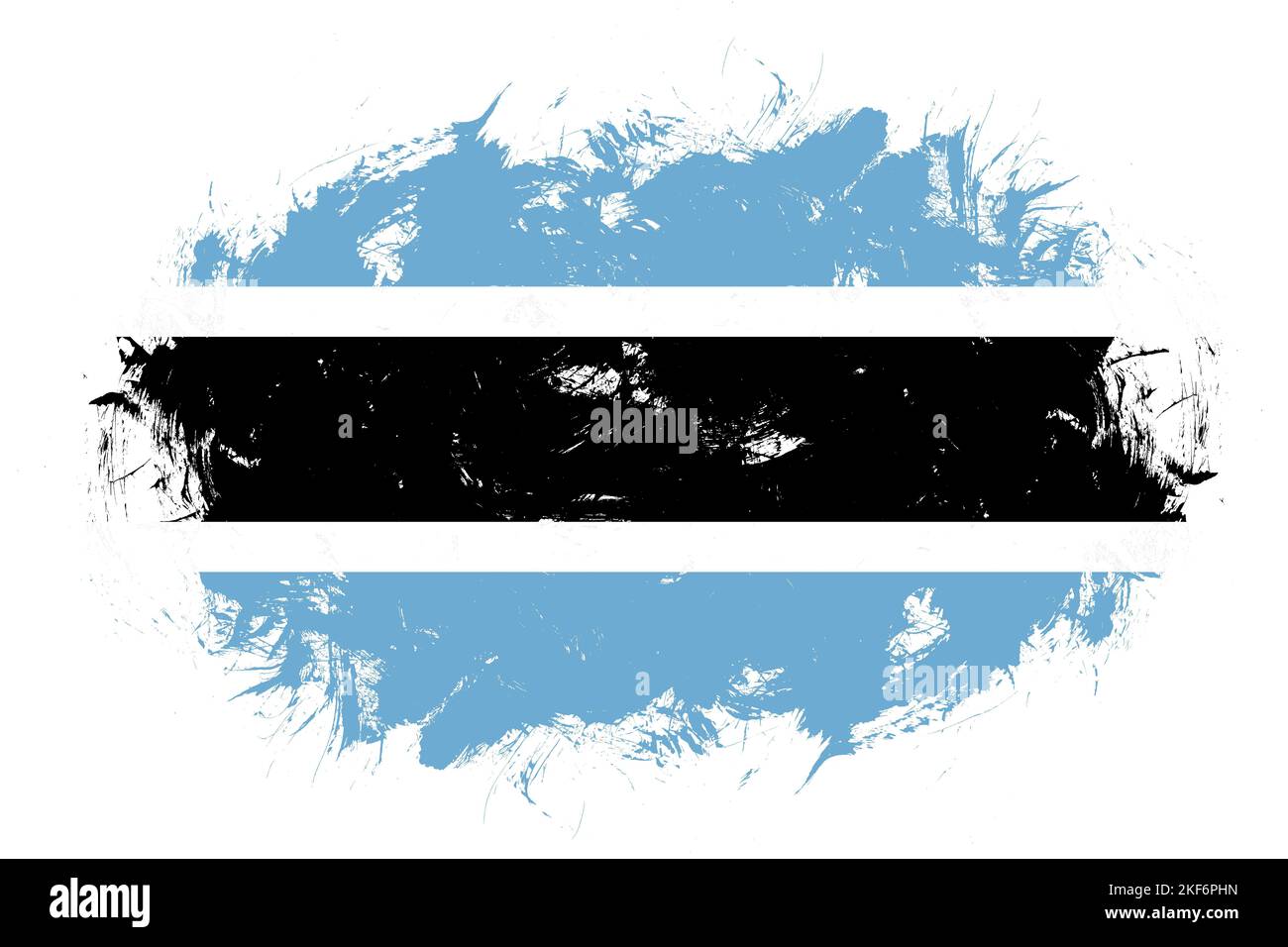 Botswana flag on abstract stroke brush background Stock Photo - Alamy