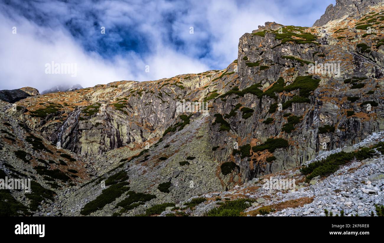 Rock formations in the Small Cold Valley, Tatra National Park, Slovakia ...