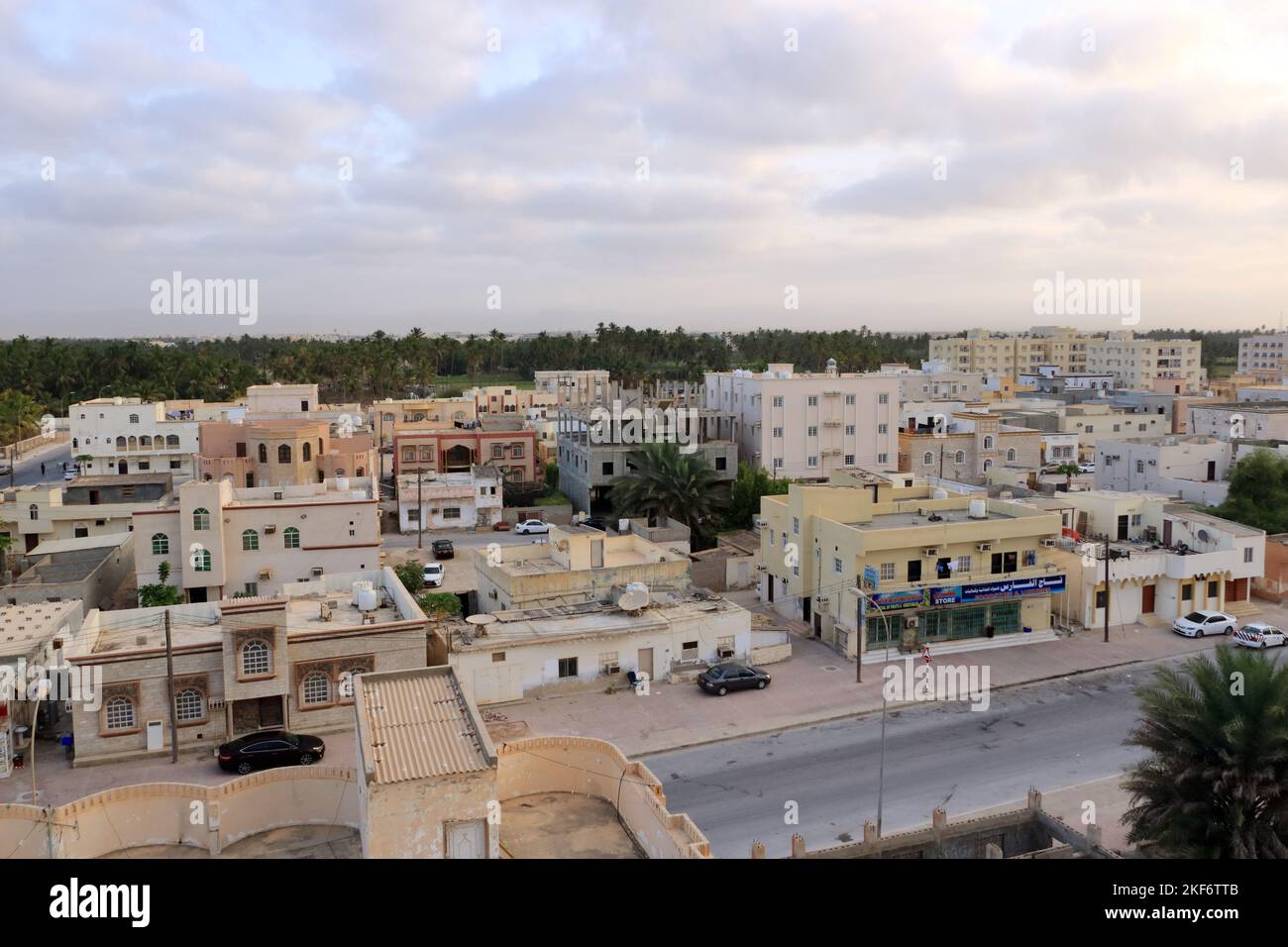 View from anbove to Salalah in Oman Stock Photo Alamy