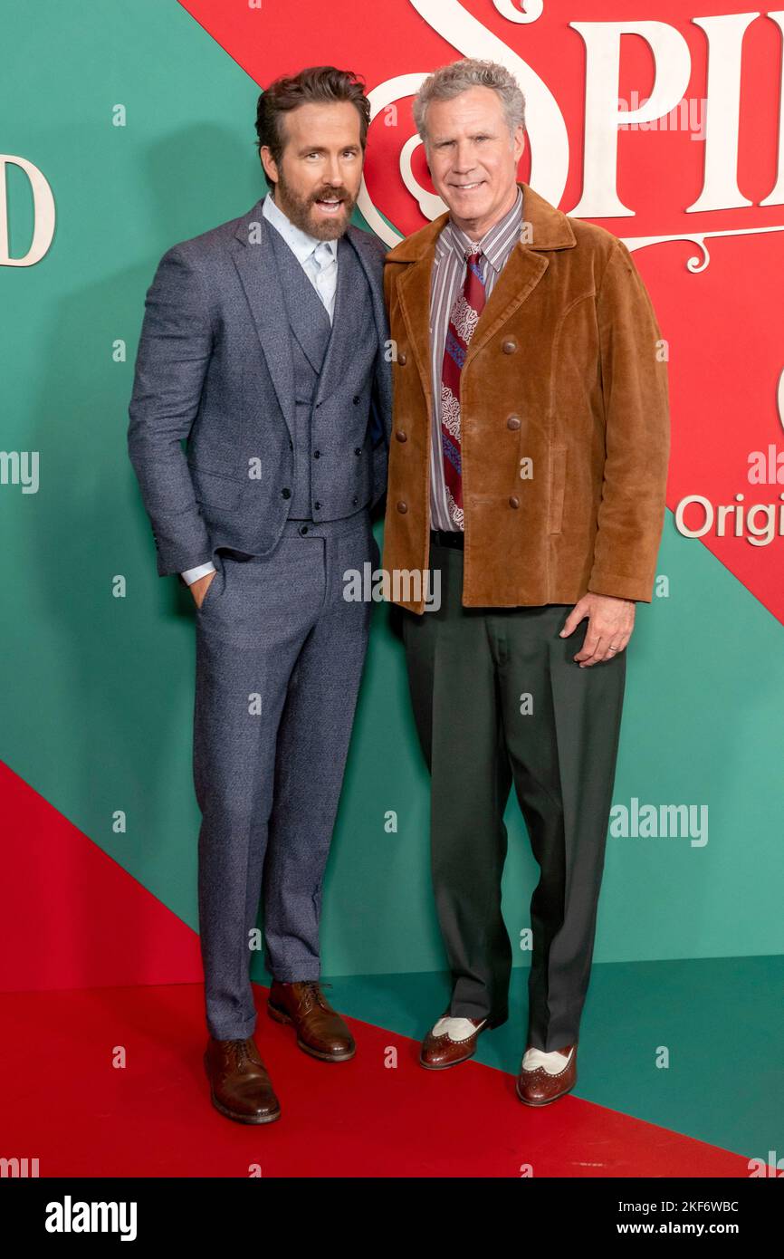 Ryan Reynolds and Will Ferrell attend premiere by Apple Original Films