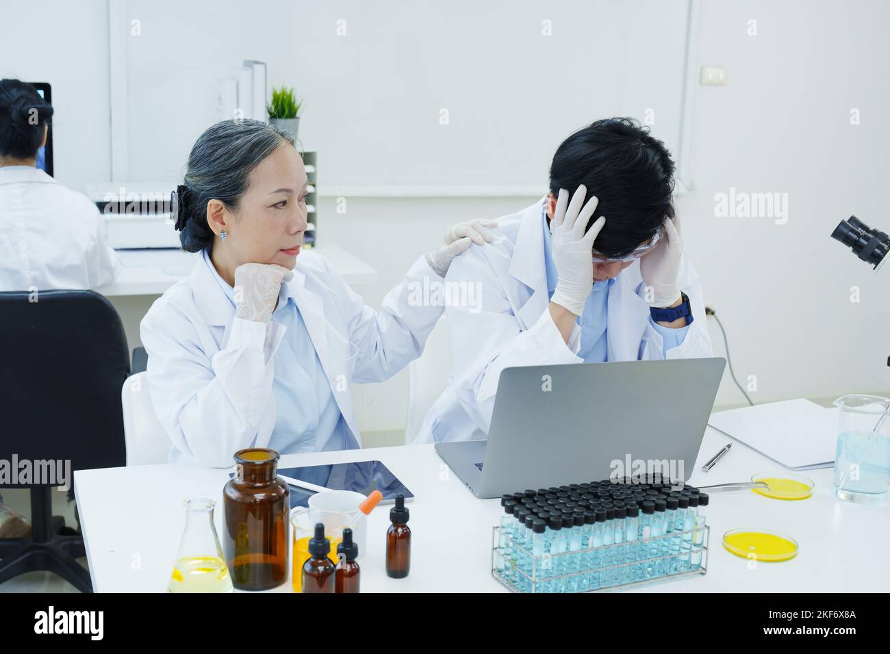 medical research laboratories, scientists Failed research concept Stock ...