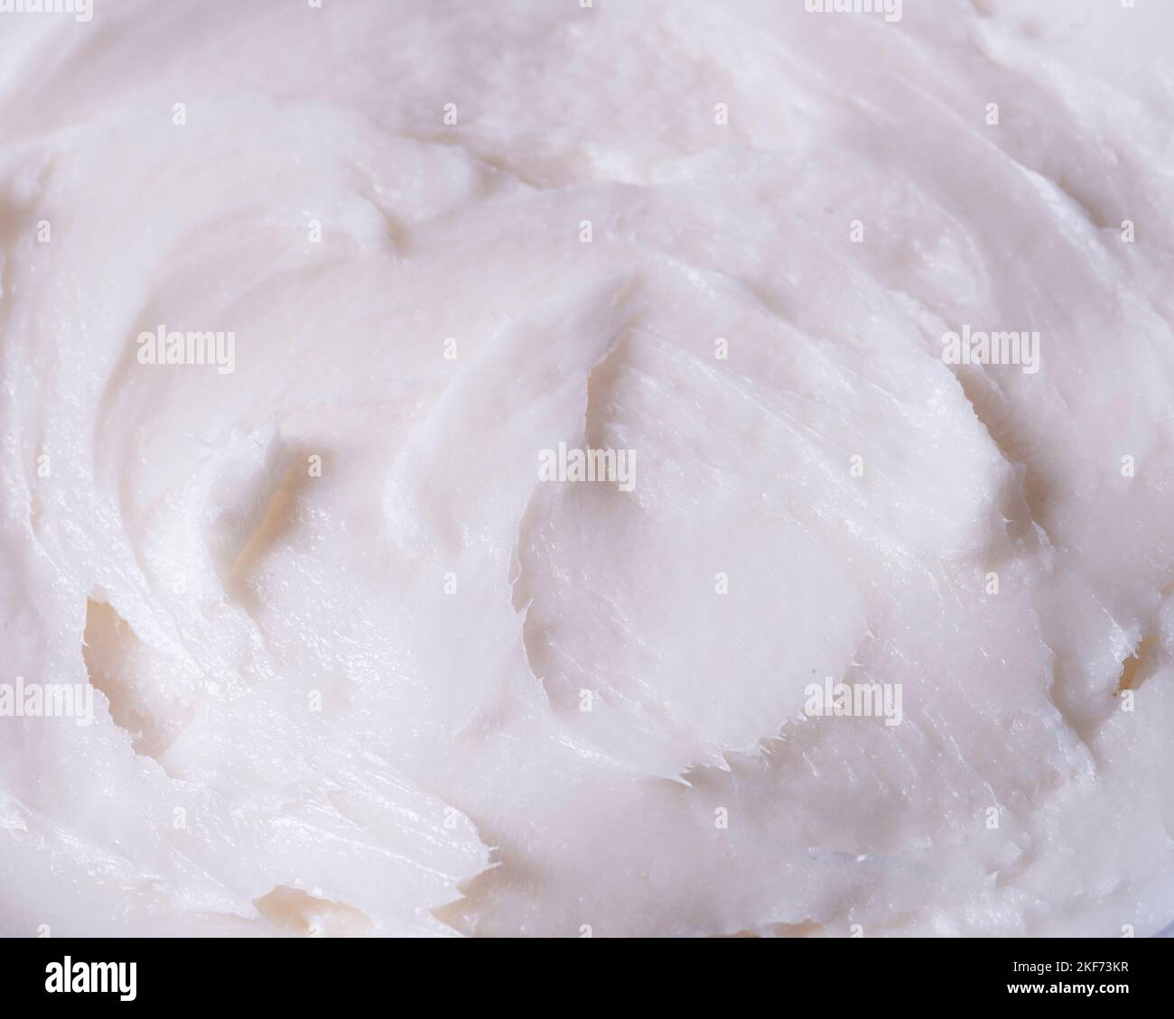 Lard or pig fat directly above Stock Photo