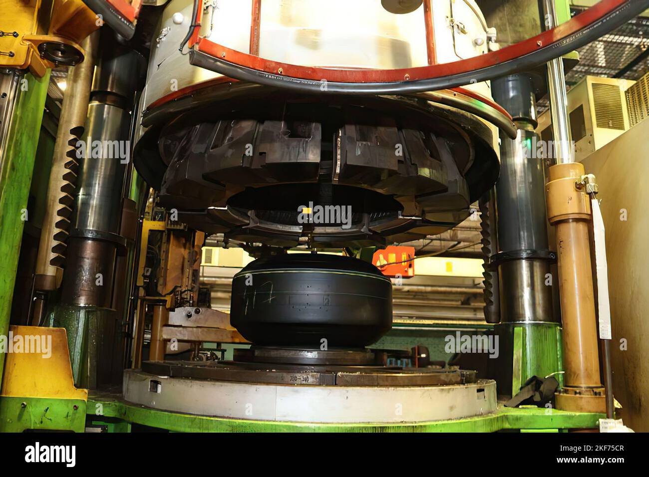 Tire manufacturing plant. Tyre production machine coveyor Stock Photo Alamy