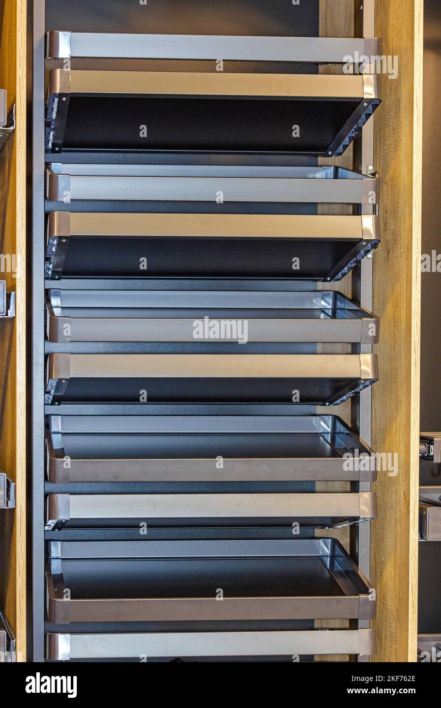 Revolving Shoe Organizer Turning Shoes Rack Insert Stock Photo