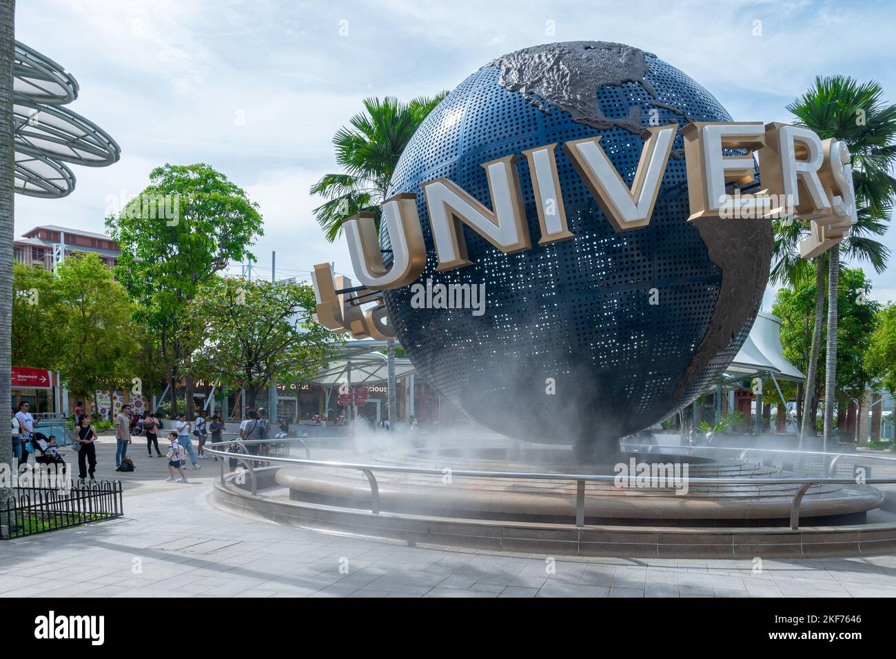 Universal Studio Singapore is a theme park located within Resorts World Sentosa on Sentosa Island, Singapore. Stock Photo