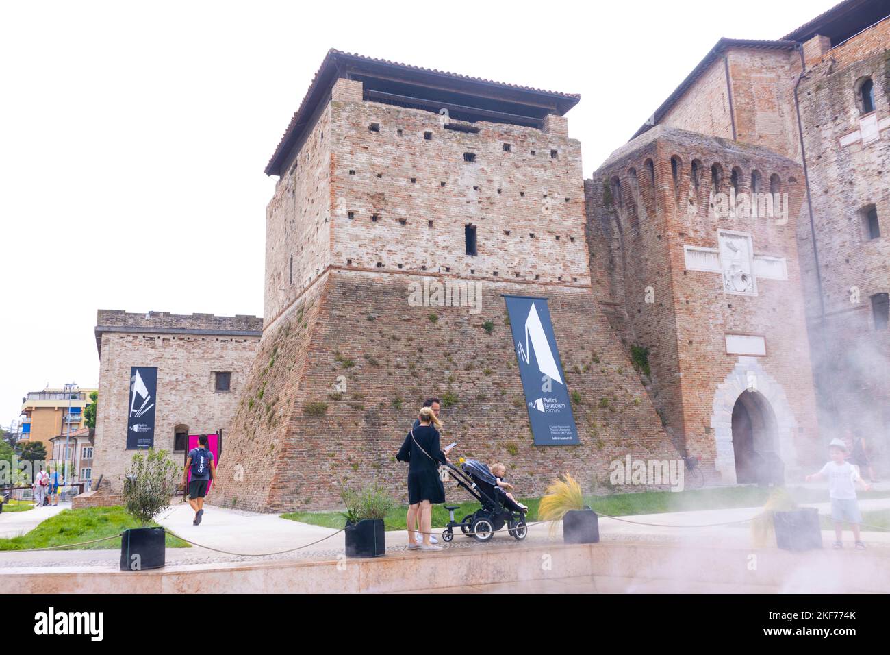 Castel Sismondo castle in historic center of Rimini, Italy Stock Photo ...