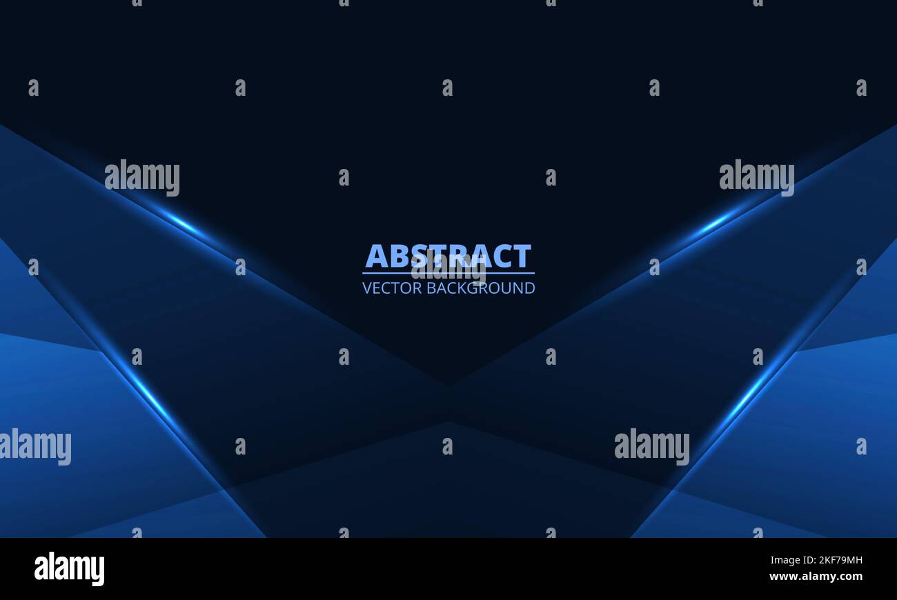 Abstract blue background with geometric dynamic glowing diagonal lines ...