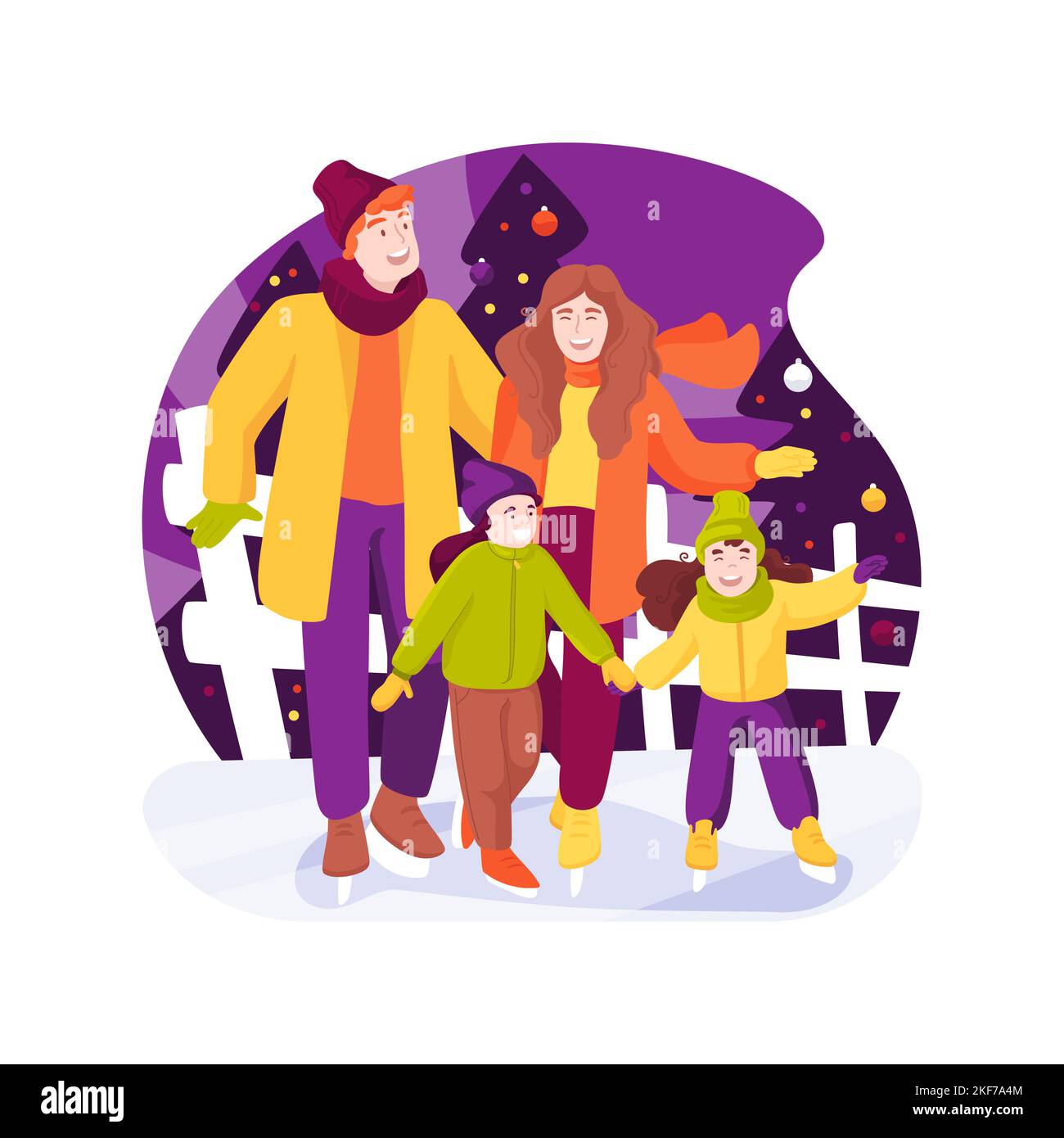 Ice rink isolated cartoon vector illustration Stock Vector Image & Art