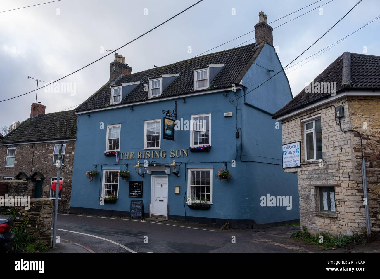 The Rising Sun traditional pub, Pensford, Bristol, UK Stock Photo Alamy