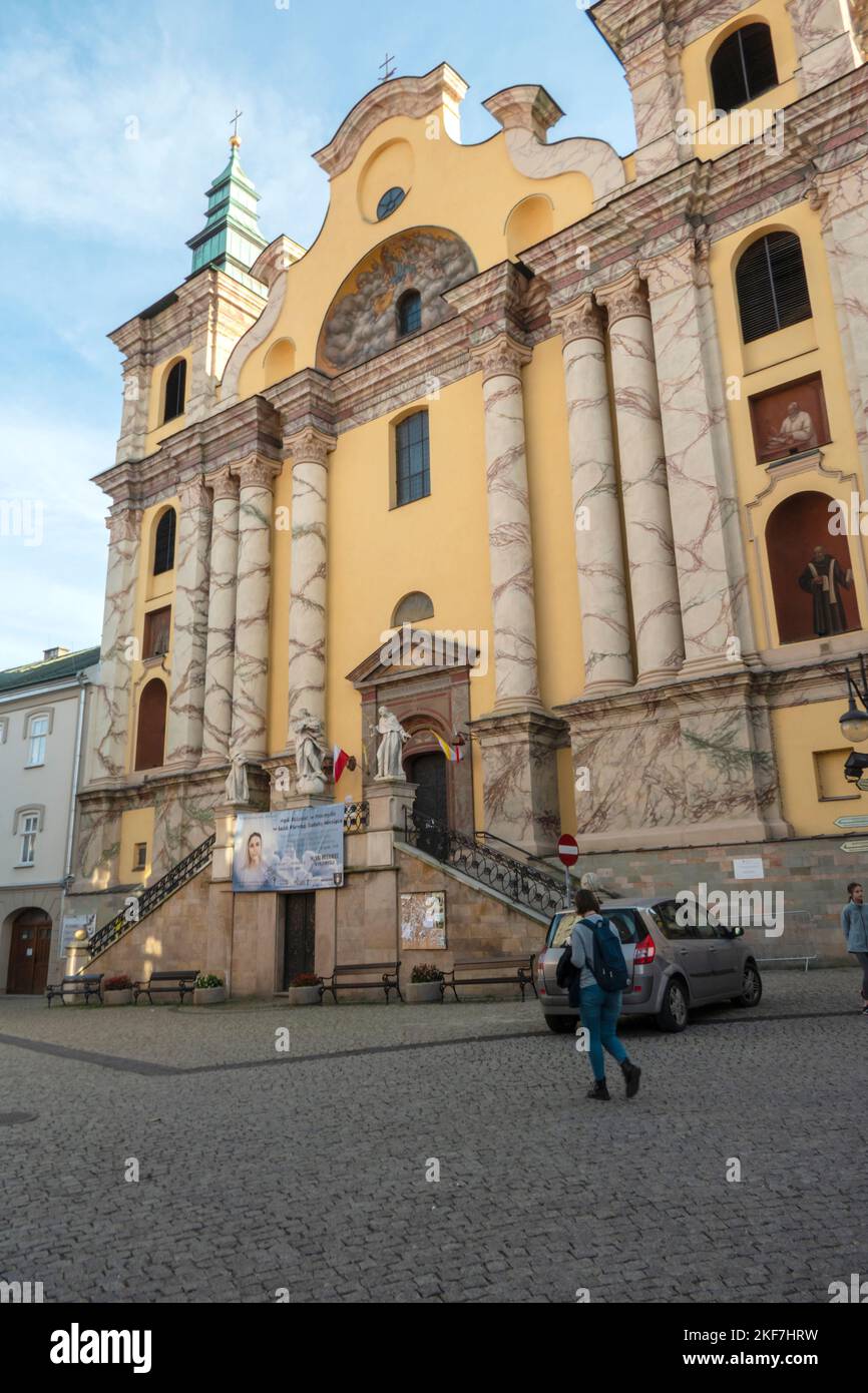 Przemysl, Poland October 16, 2022 Franciscan church in the old town