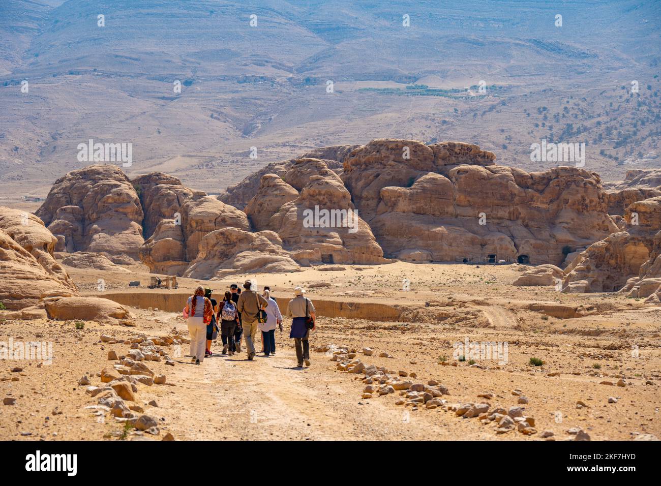 Walkers at little petra hi-res stock photography and images - Alamy