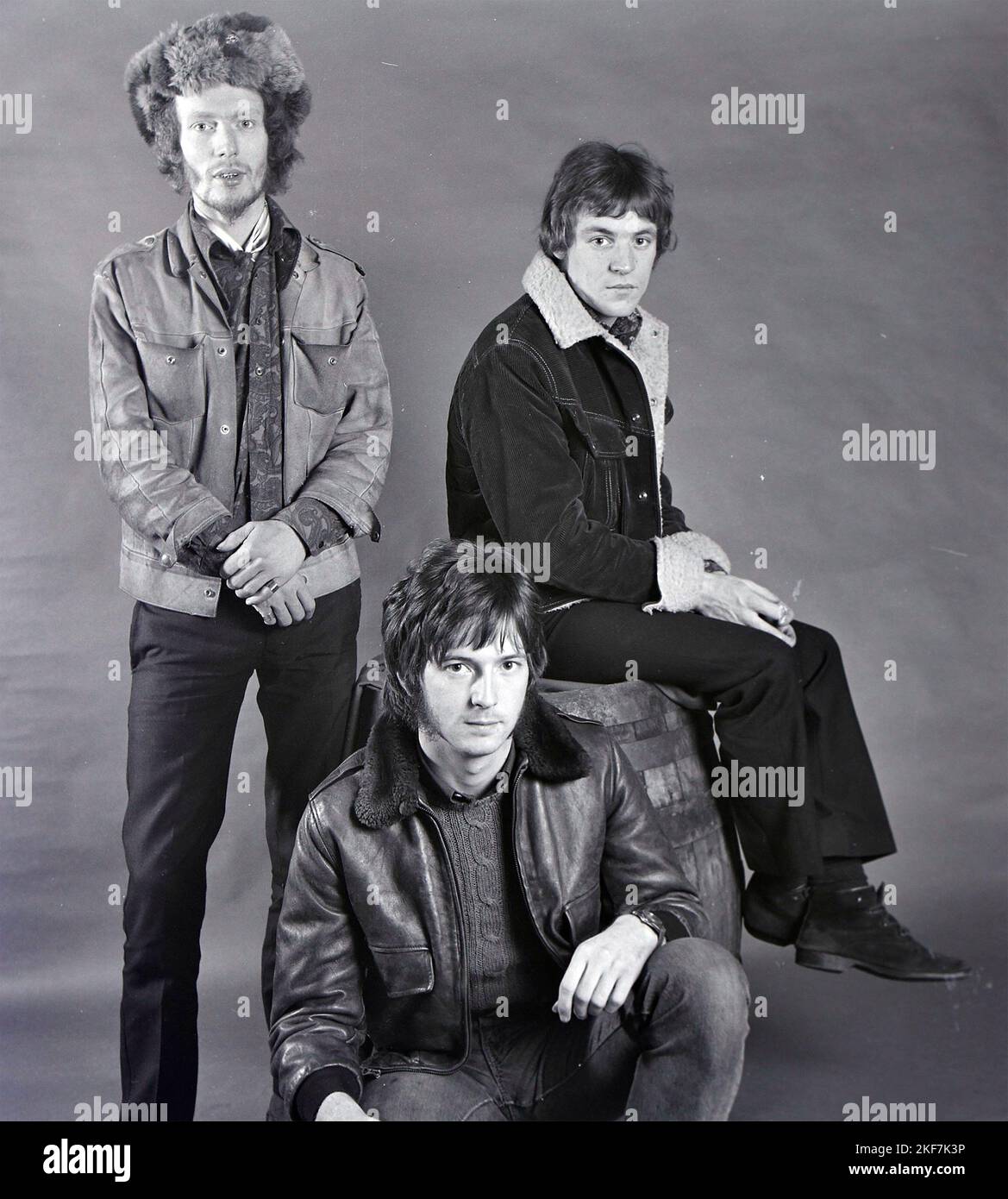 CREAM UK rock group in November 1966. From left Eric Clapton, Ginger Baker, Jack Bruce. Photo