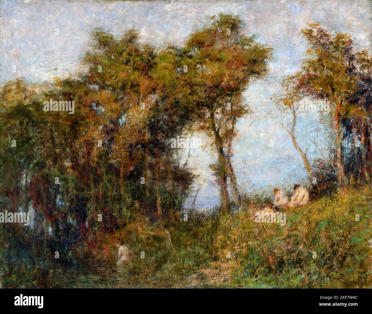 Frederick McCubbin; Afterglow; Summer Evening; 1912; Oil on canvas; National Gallery of Australia, Canberra, Australia. Stock Photo