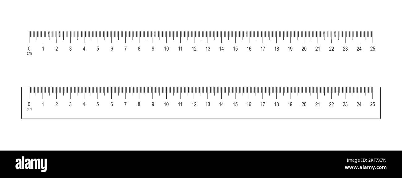 Ruler in centimeters millimeters and inches Vector Image