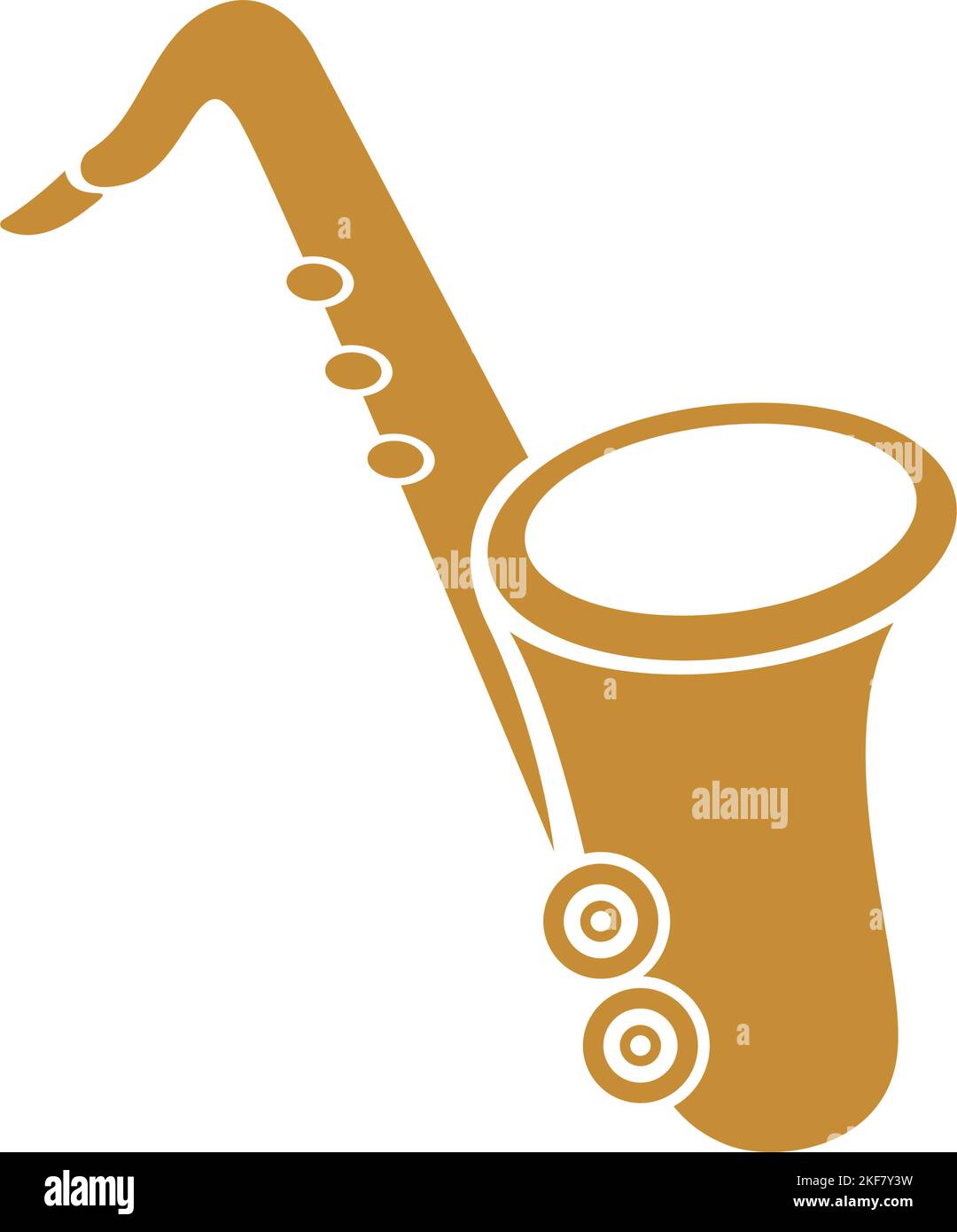 Saxophone logo icon design illustration Stock Vector Image & Art Alamy