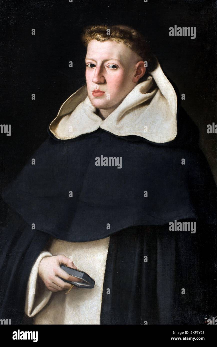 Juan Bautista Maíno; Friar Alonso de Sant Tomas; Circa 1648-1649; Oil on canvas; Museu Nacional d'Art de Catalunya, Barcelona, Spain. Stock Photo