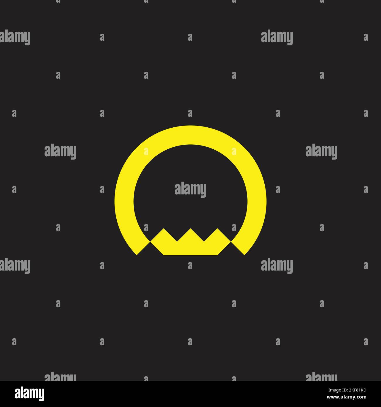 Letter n crown geometric symbol simple logo vector Stock Vector