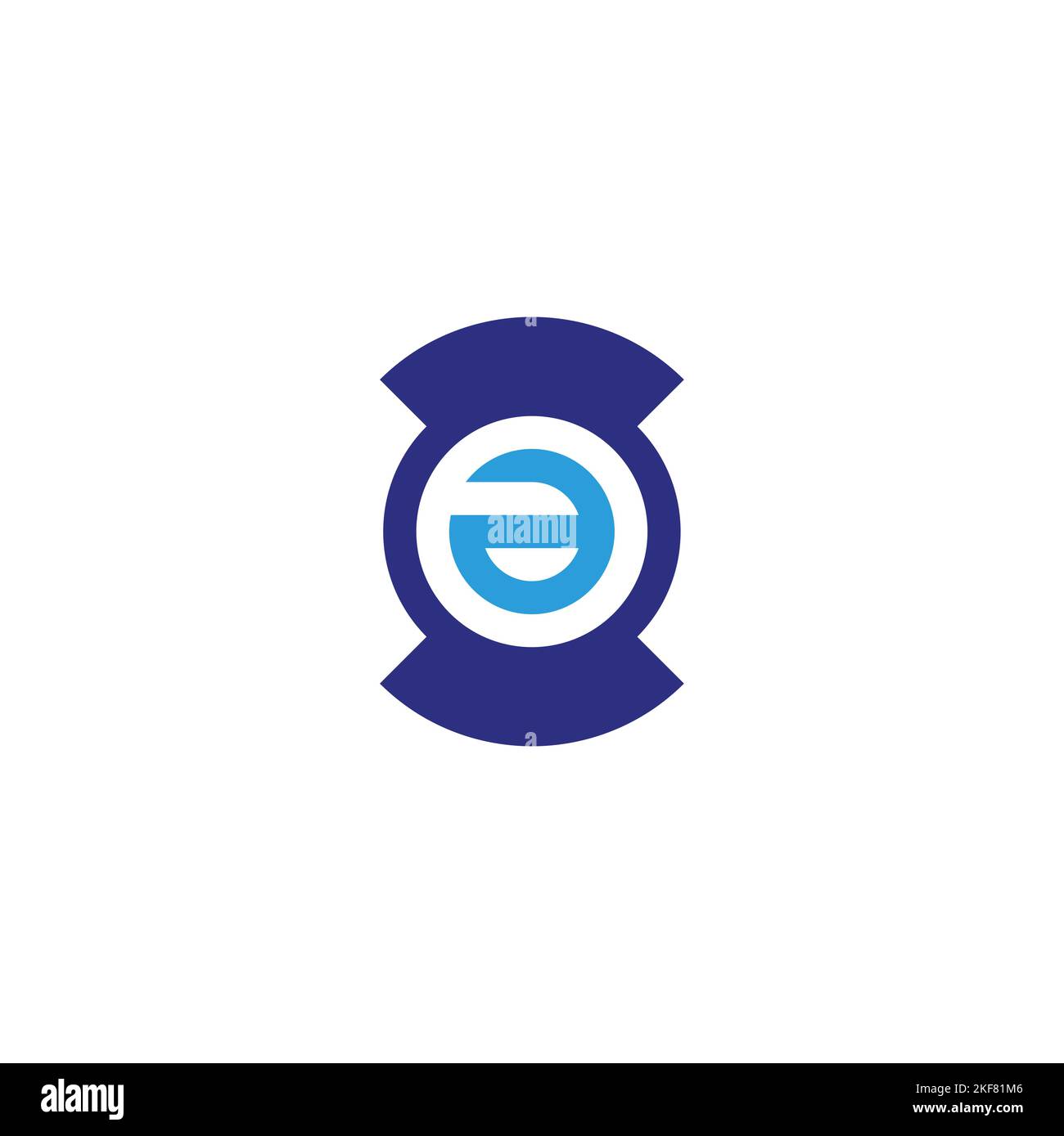 Letter a hourglass, circle geometric symbol simple logo vector Stock Vector