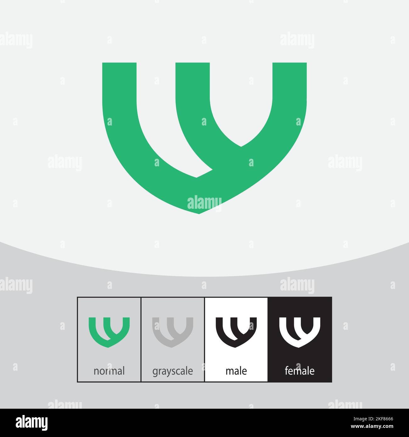 Letter Y logo design vector. Vector illustration. green Stock Vector