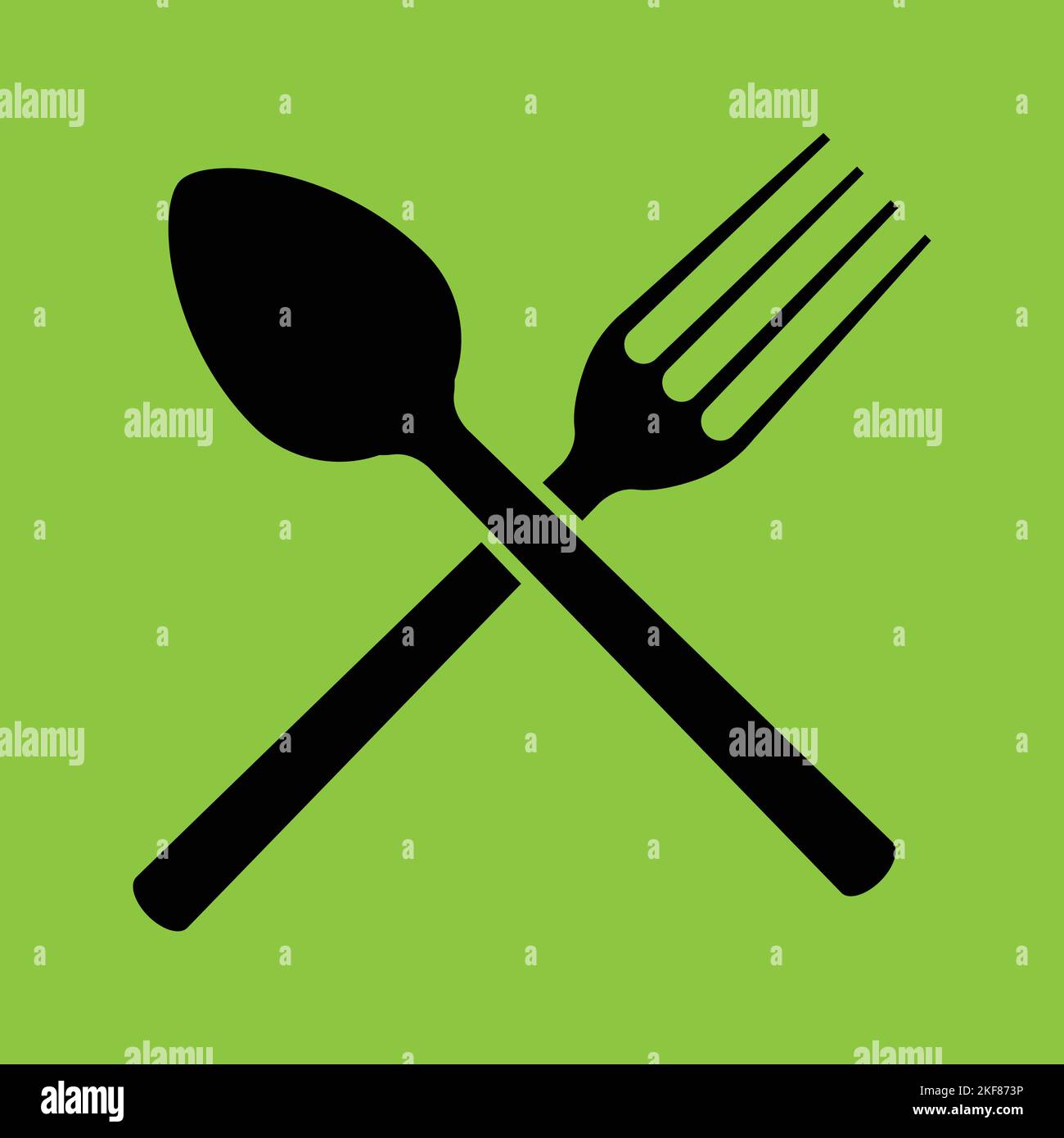 Cook icon isolated on Green Background. Cafe Concept. - Vector . Vector illustration Stock Vector
