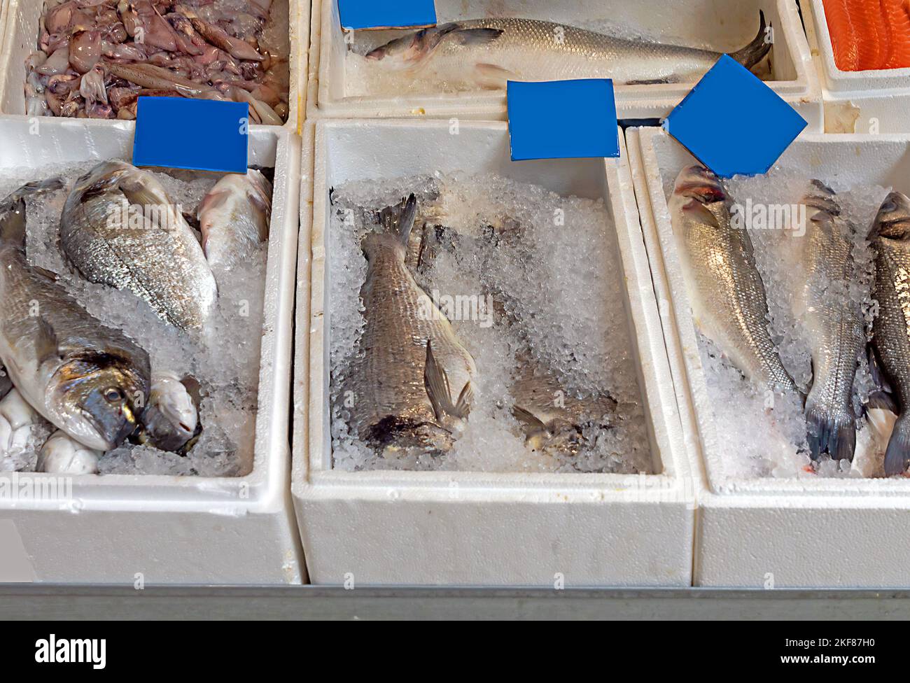 Fresh sea fish on sold hi-res stock photography and images - Alamy