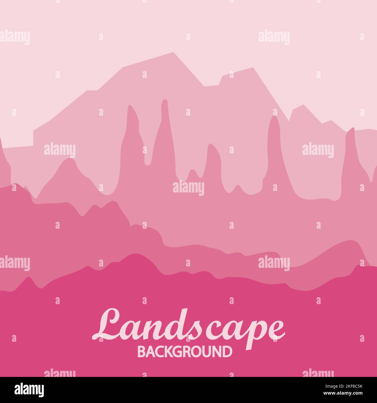 Mountain hills landscape background vector Stock Vector