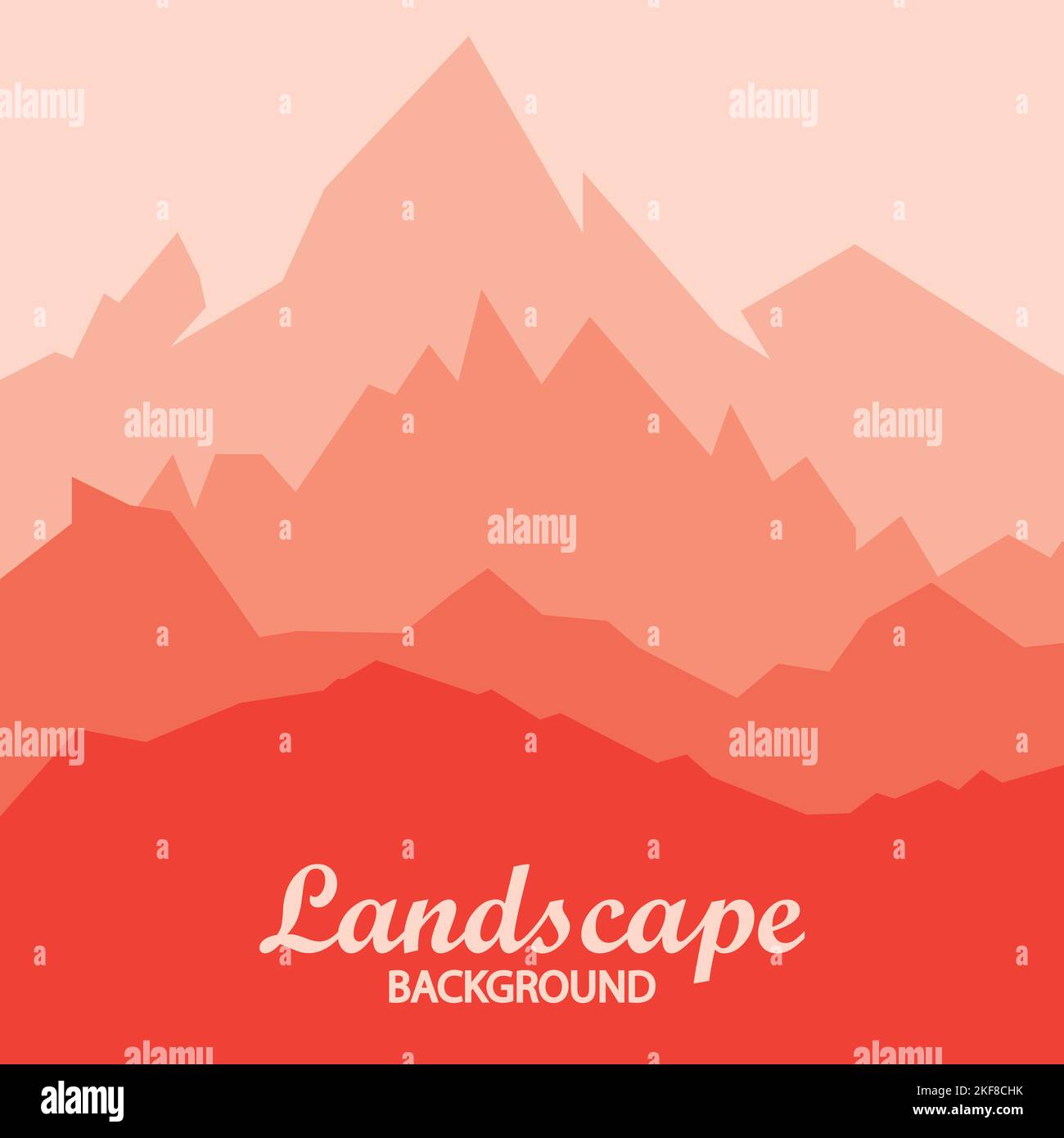 Mountain hills landscape background vector Stock Vector
