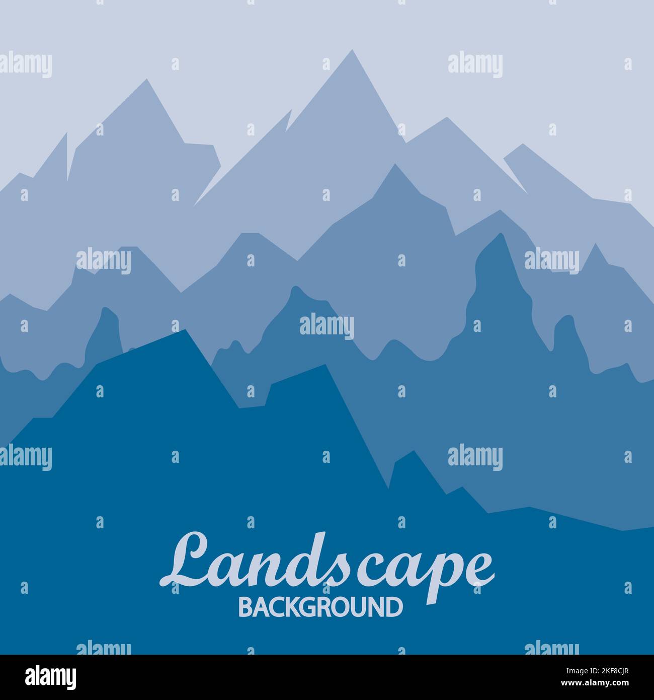 Mountain hills landscape background vector Stock Vector