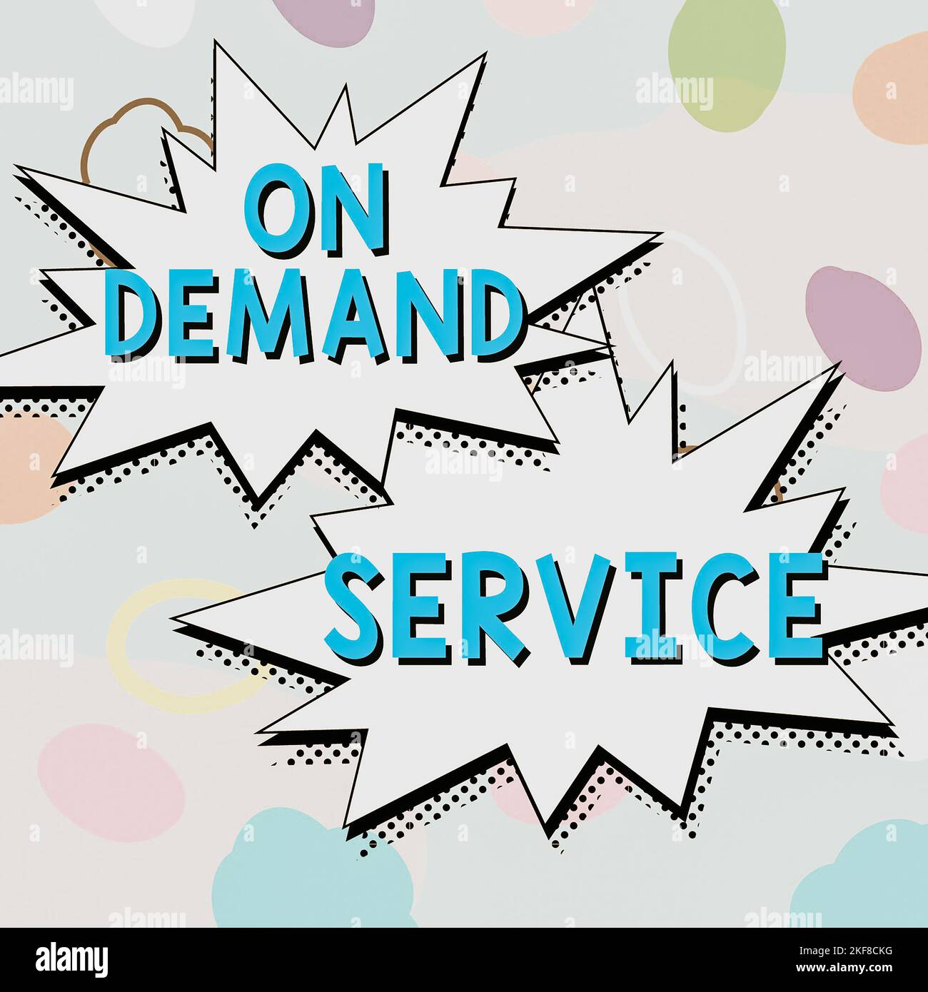 Sign displaying On Demand Service. Business overview Allows consumers ...