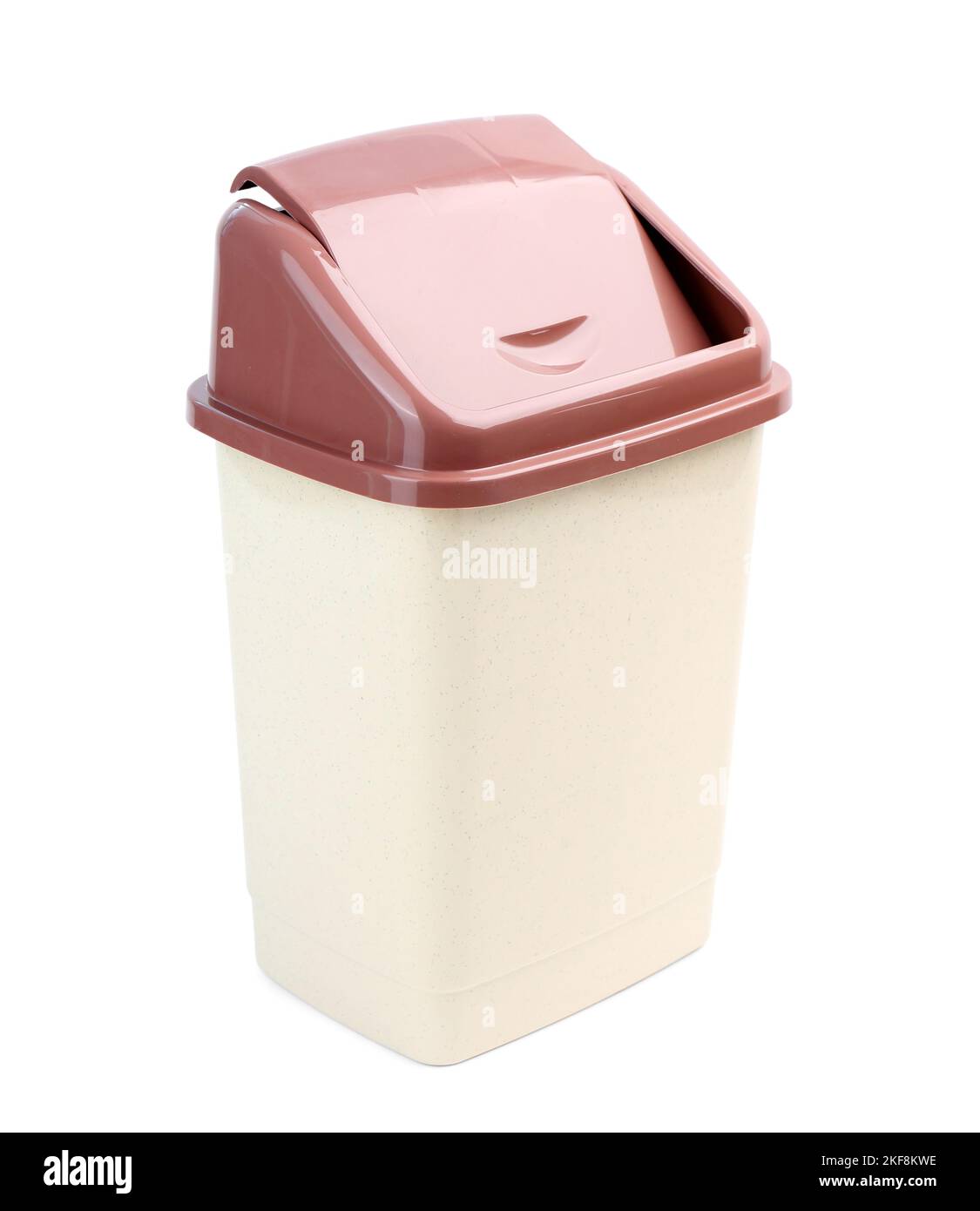 Rubbish bin on white background Stock Photo Alamy