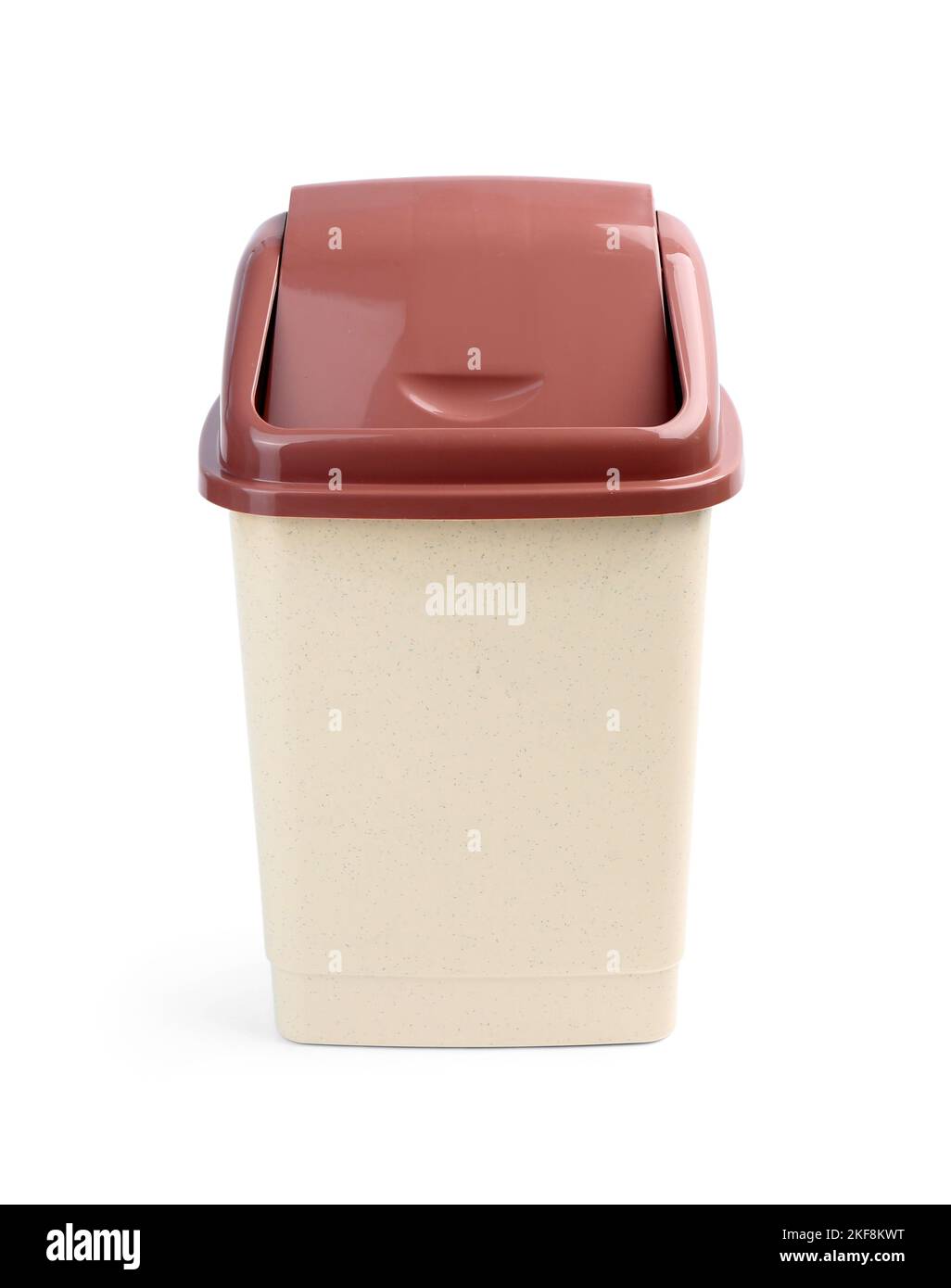 Rubbish bin on white background Stock Photo Alamy