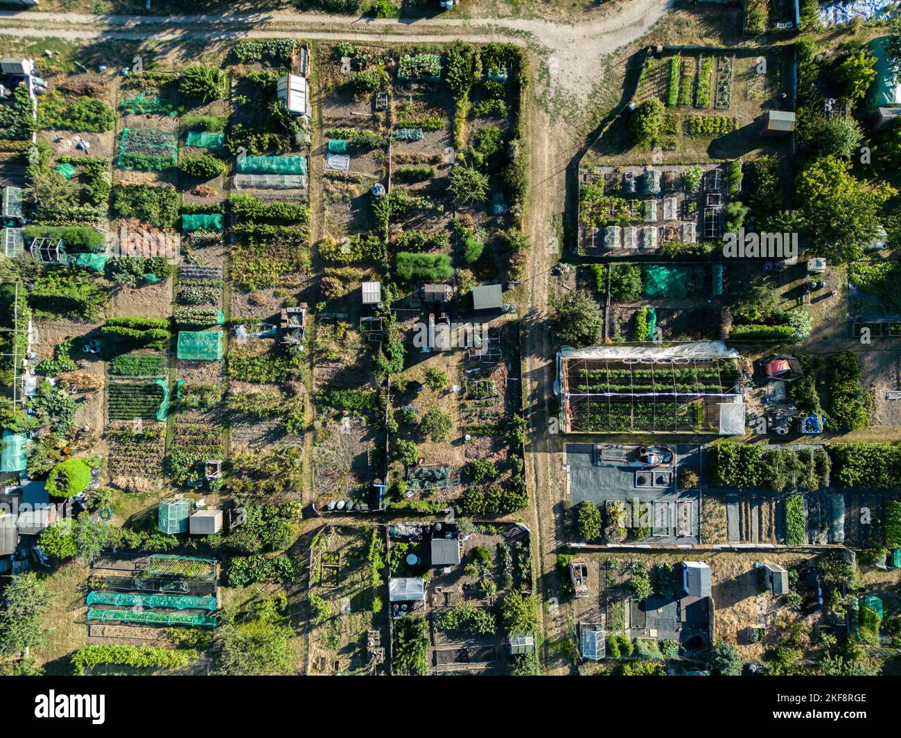An aerial shot of farms and buildings in the countryside of Suffolk, Virginia Stock Photo Alamy