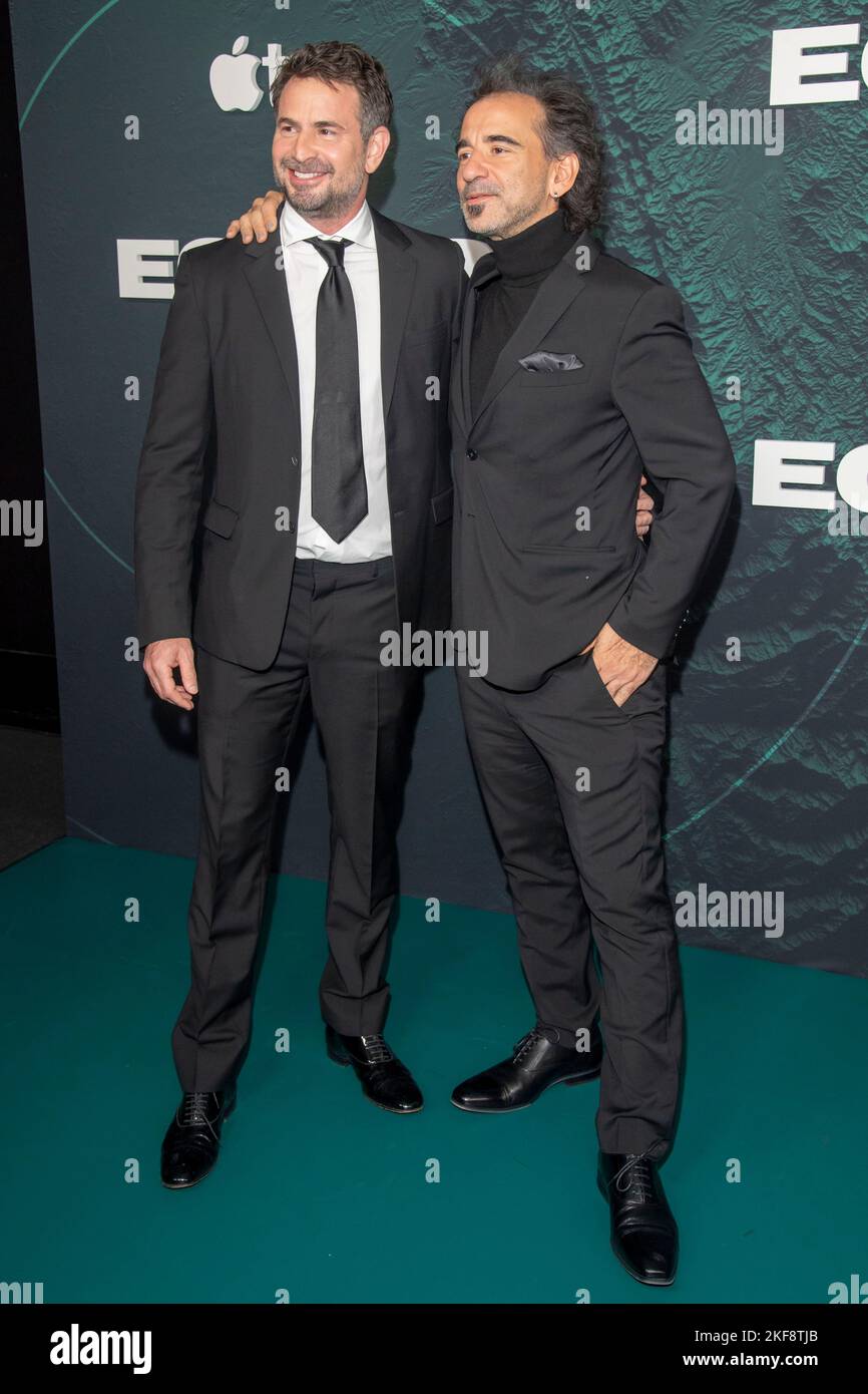 NEW YORK, NEW YORK - NOVEMBER 16: Director Mark Boal and Pablo Trapero attend Apple TV+'s 'Echo 3' New York Premiere the at Walter Reade Theater on November 16, 2022 in New York City. Stock Photo