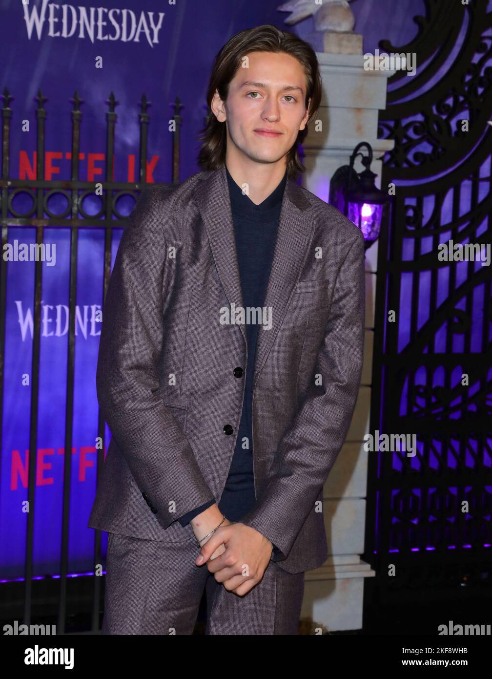 Hollywood, USA. 16th Nov, 2022. Percy Hines White arrives at Netflix WEDNESDAY Premiere Event held at Hollywood Legion Theater Post 43 in Hollywood, CA on Wednesday, November 16, 2022 . (Photo By Juan Pablo Rico/Sipa USA) Credit: Sipa USA/Alamy Live News Stock Photo