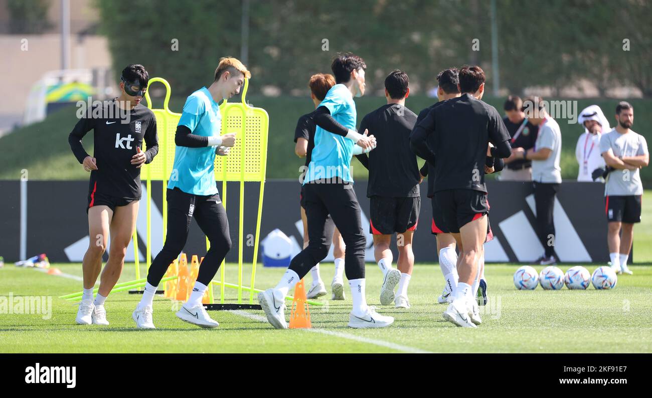 17th Nov 2022 S Korean World Cup Squad S Training South Korean