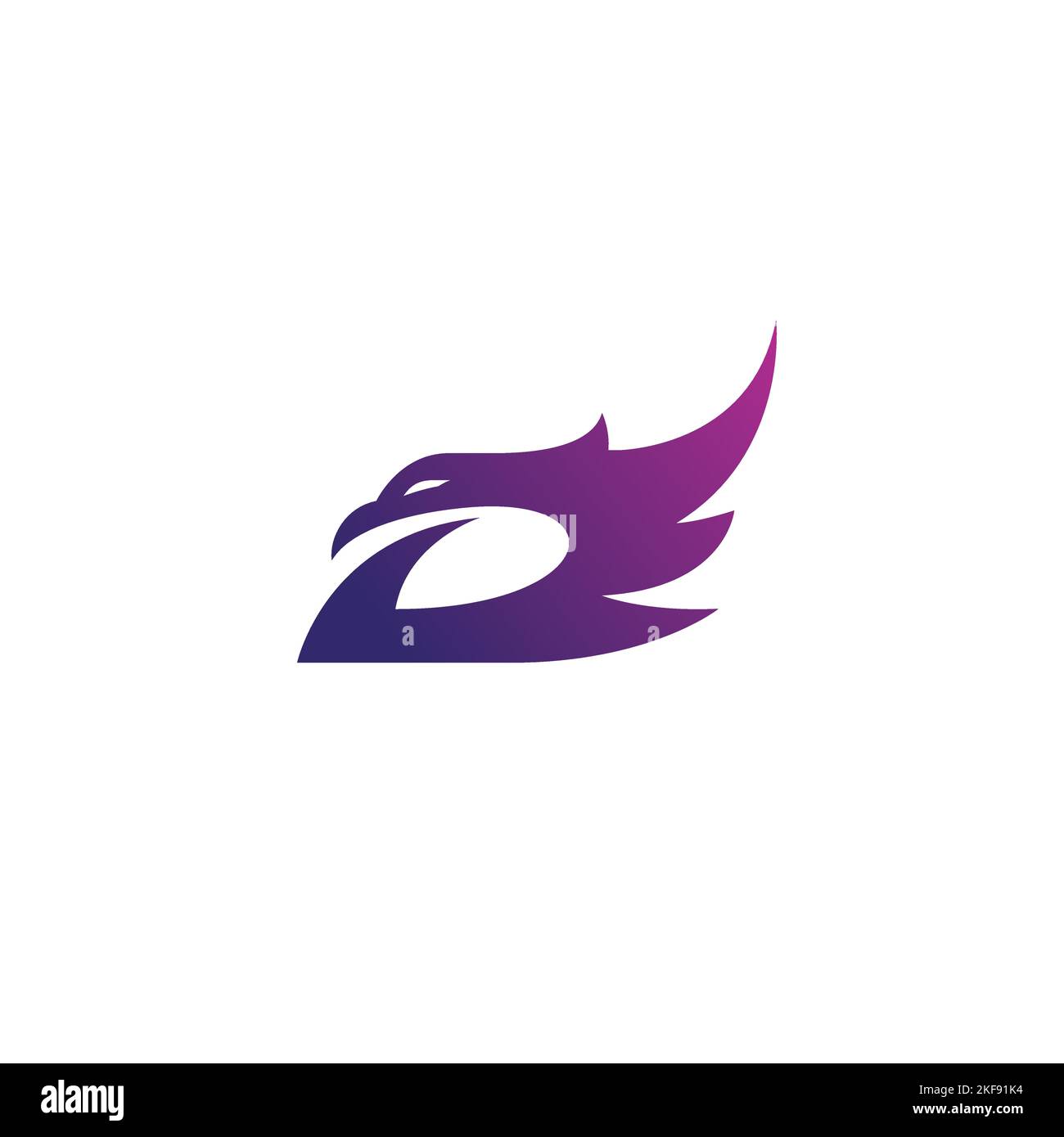 D Eagle Logo. Letter D Icon. Wing Icon Stock Vector