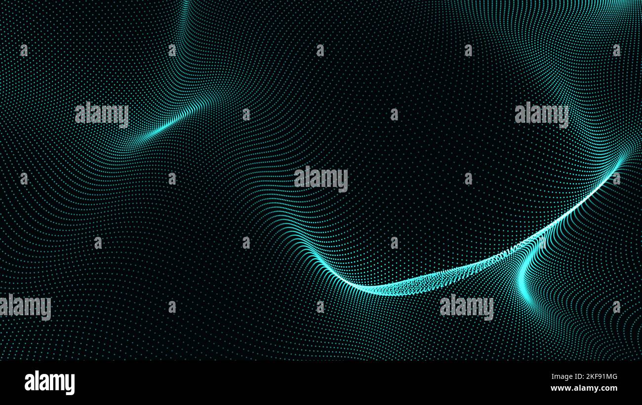 Mir sky blue wave isolated on the black background Stock Photo - Alamy