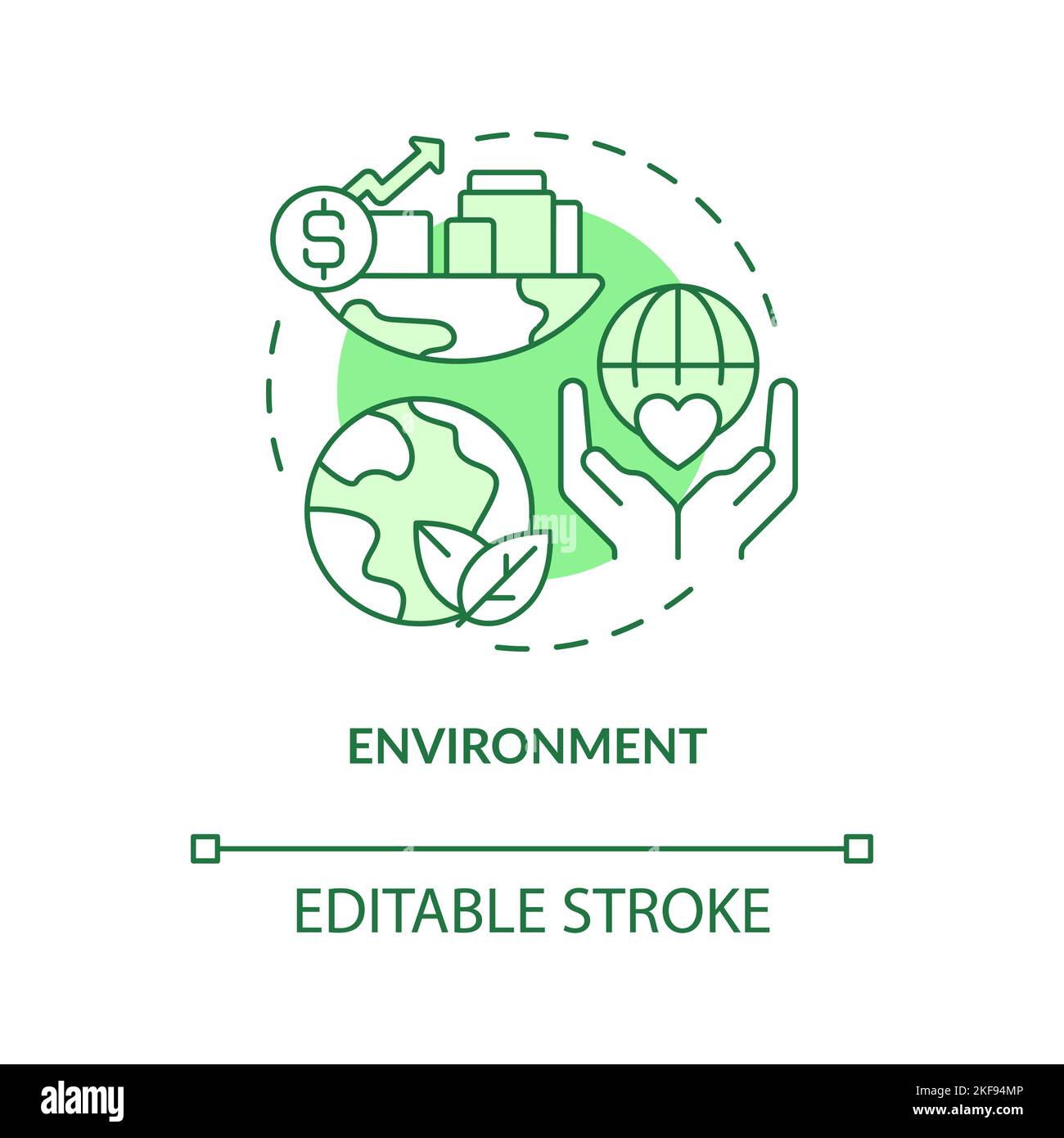 Environment green concept icon Stock Vector Image & Art - Alamy