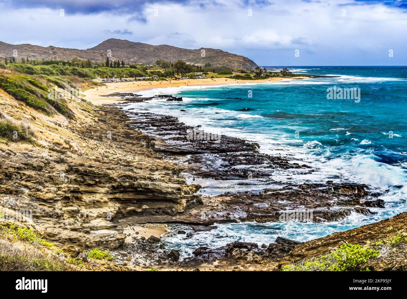 Colorful Sandy Beach Honolulu Oahu Hawaii Sandy one of best body