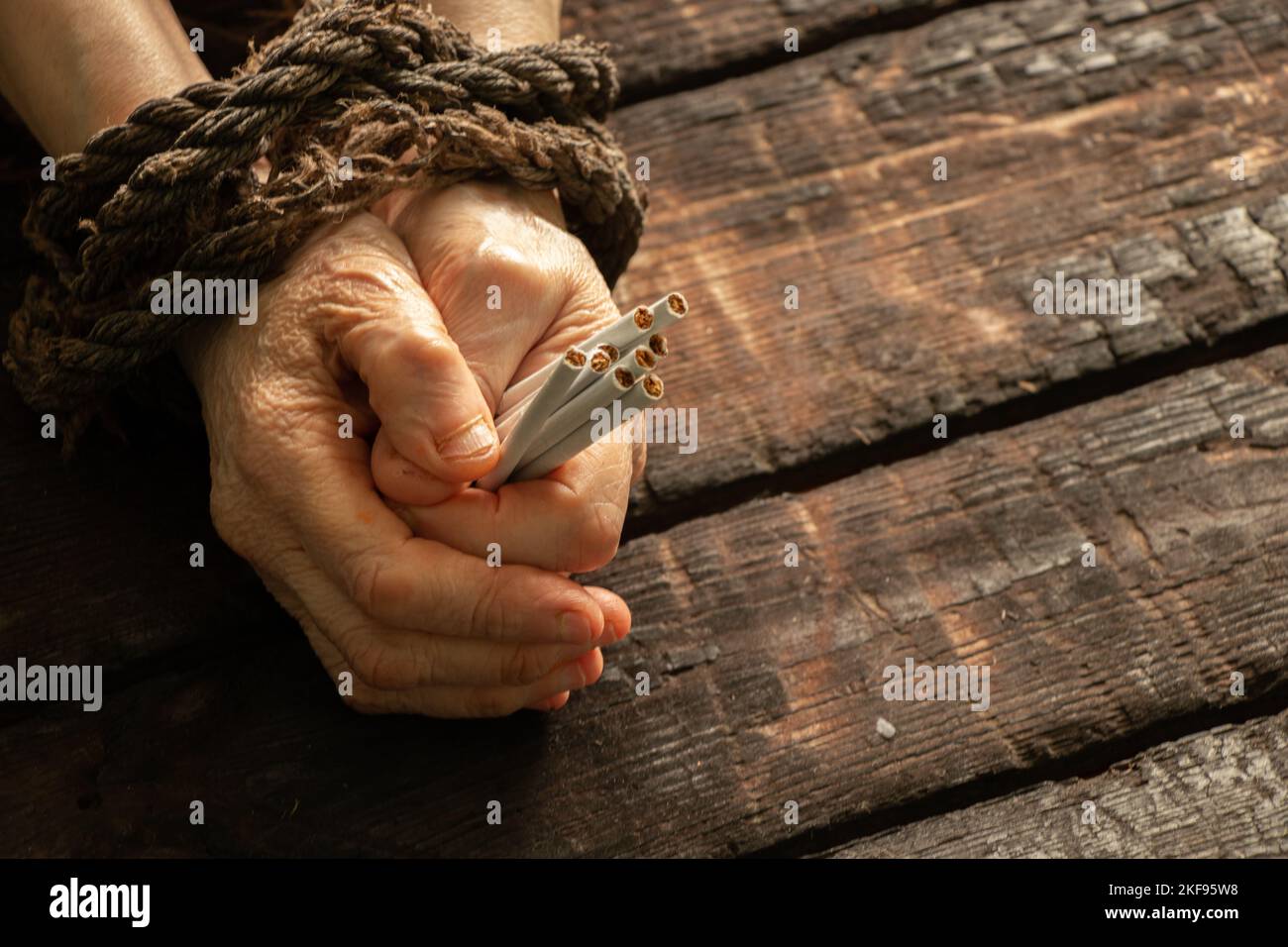 Tobacco with rope hi-res stock photography and images