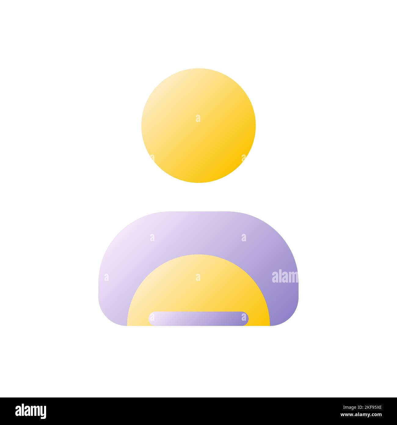 Professional driver flat gradient two-color ui icon Stock Vector