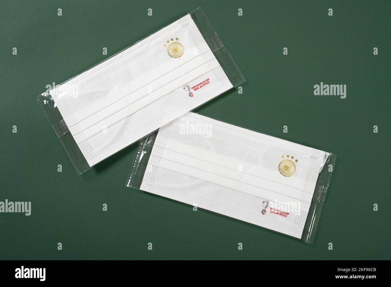 ZHONGSHAN ChinaOctober 27,2022face masks printed with Germany logo