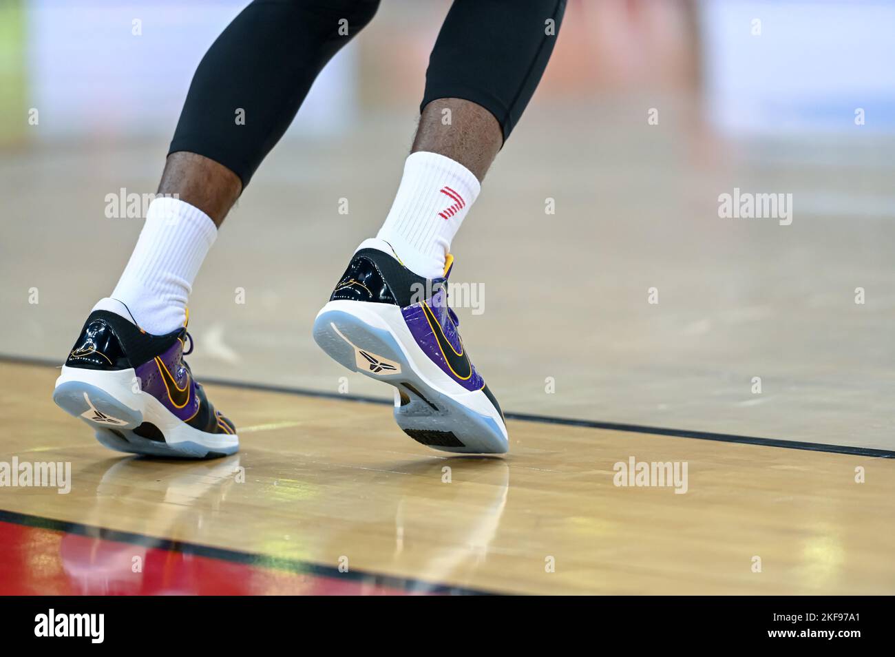 every basketball player with a shoe