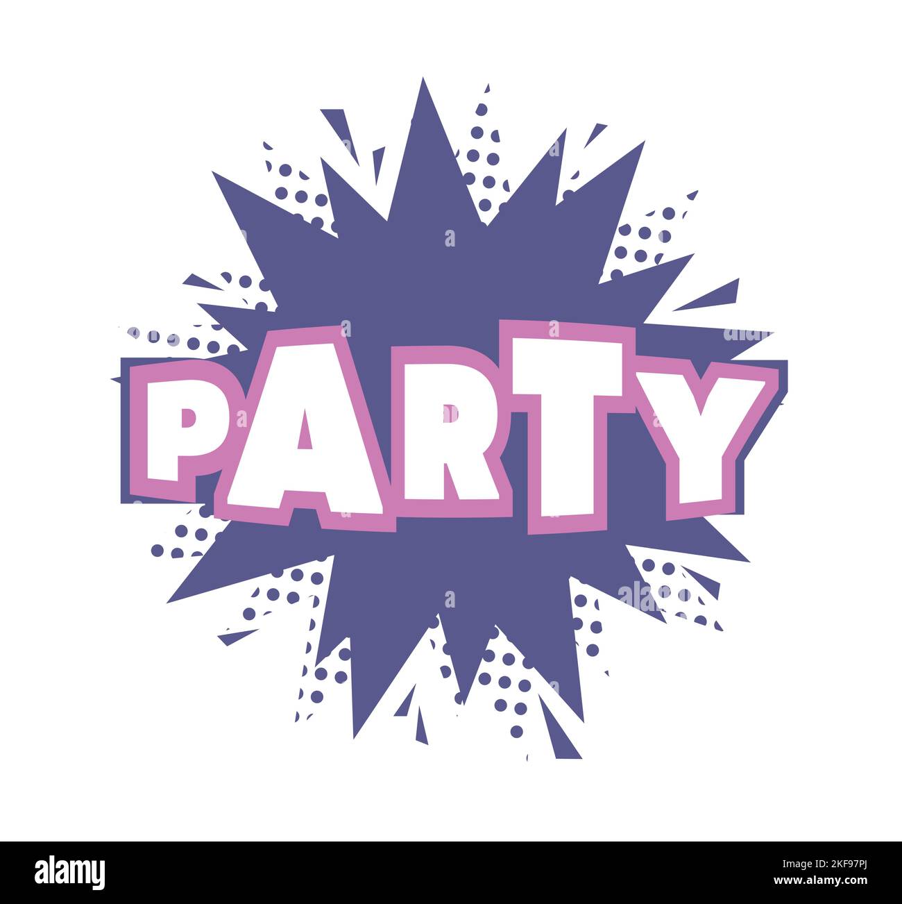 Party Sign Template Vector icon Stock Vector Image & Art - Alamy