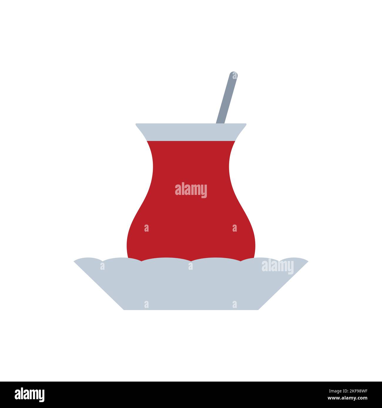 Turkish Tea Icon. Cafe Concept, Cartoon of Sickle Vector Icon for Web ...